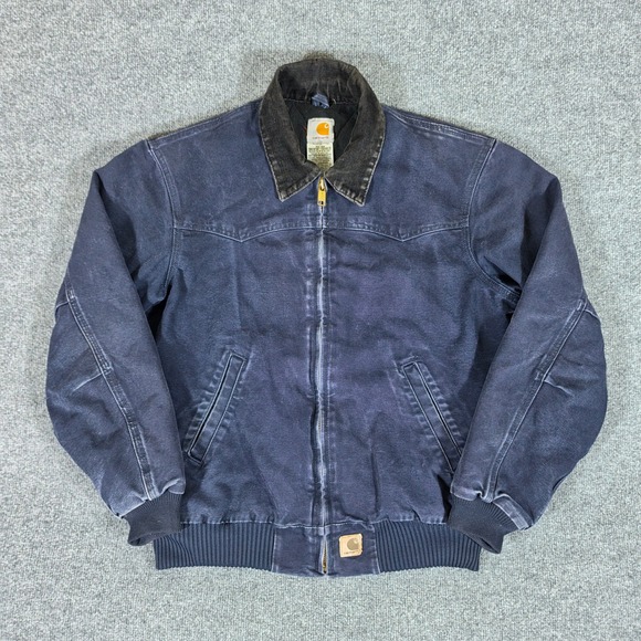 Carhartt Other - Vintage Carhartt J14 MDT Midnight Navy Santa Fe Jacket Mens Size Medium 90s Y2K